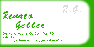 renato geller business card